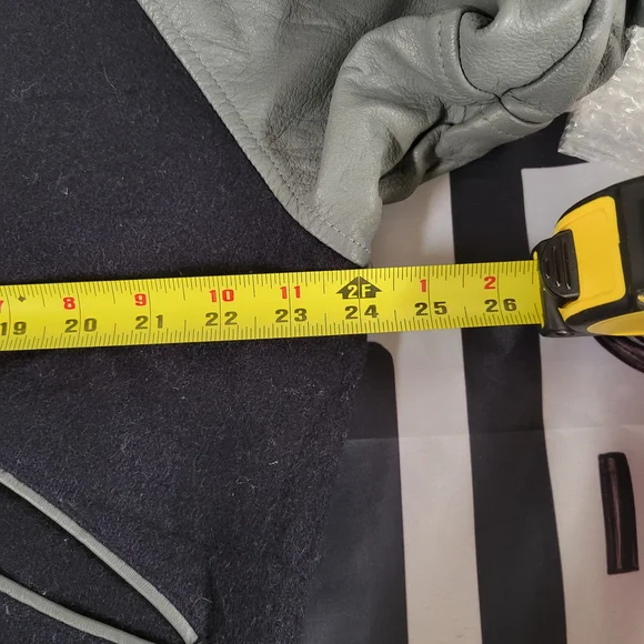 Vintage Polaris Varsity Navy Gray Bomber Jacket, Made In Canada Men's Large/XL - Picture 6 of 12